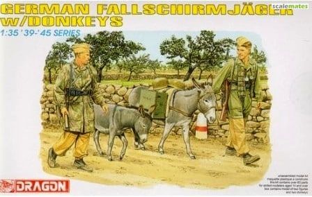1:35 German Fallschirmjäger w/Donkeys