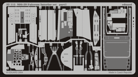 1:32 MiG-29 Fulcrum interiér
