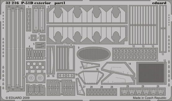 1:32 P-51D exteriér