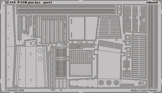 1:32 P-51D zbraňová šachta
