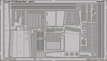 1:32 P-51D zbraňová šachta