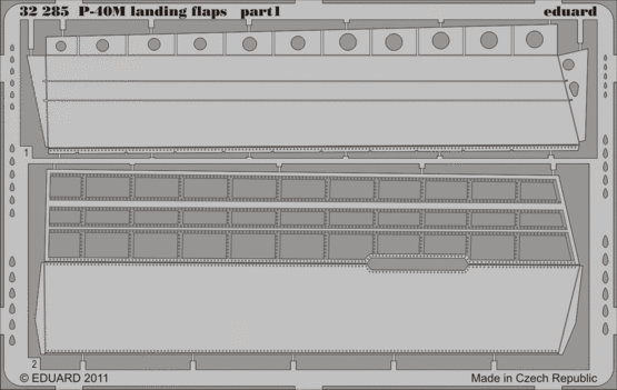 1:32 P-40M vztlakové klapky