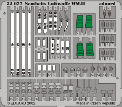 1:32 Seatbelts Luftwaffe WWII