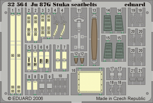 1:32 Ju 87 Stuka upínací pásy
