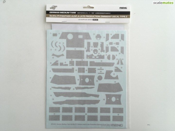 1:35 Panther Zimmerit decal type 2