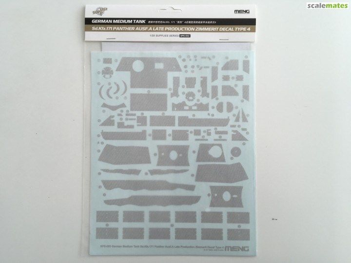 1:35 Panther Zimmerit decal type 4