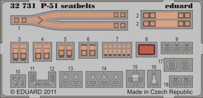 1:32 P-51 Seatbelts