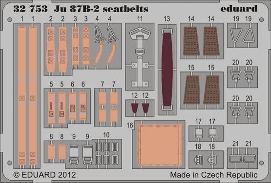 1:32 Ju 87B-2 upínací pásy