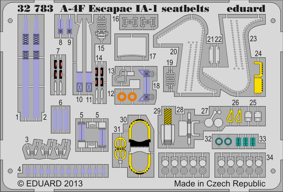 1:32 A-4F Escapac IA-1 seatbelts