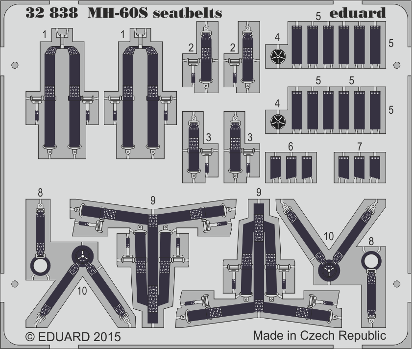 1:35 MH-60S seatbelts