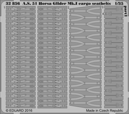 1:35 A.S. 51 Horsa Glider Mk.I cargo seatbelts