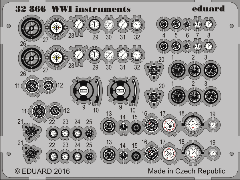 1:32 WWI instruments