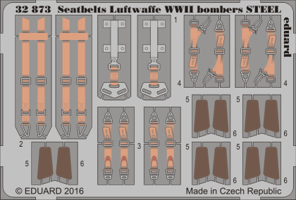 1:32 Seatbelts Luftwaffe WWII bombers STEEL