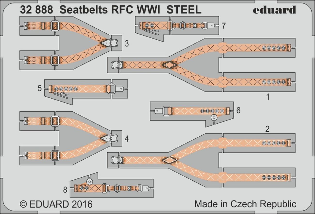1:32 Seatbelts RFC WWI STEEL
