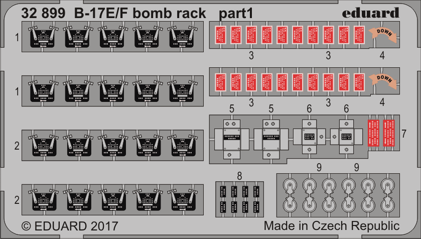 1:32 B-17E/F bomb rack