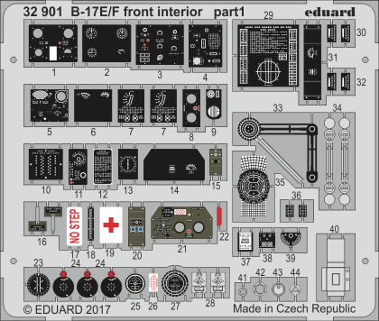 1:32 B-17E/F front interior