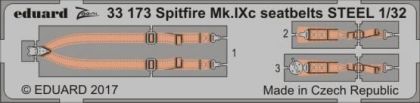 1:32 Spitfire Mk.IXc seatbelts STEEL