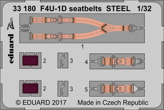 1:32 F4U-1D seatbelts STEEL