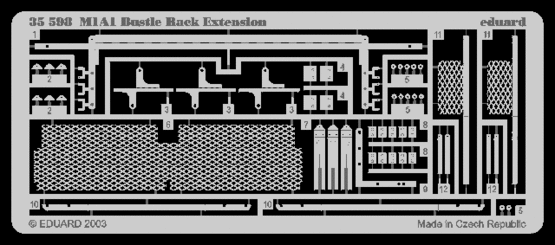 1:35 M-1A1 Bustle Rack Extension