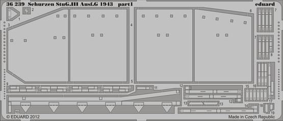 1:35 Schürzen StuG.III Ausf.G 1943