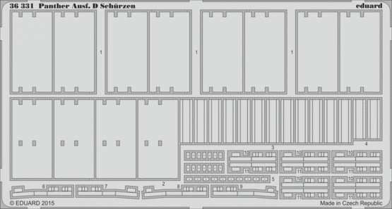 1:35 Panther Ausf. D Schürzen