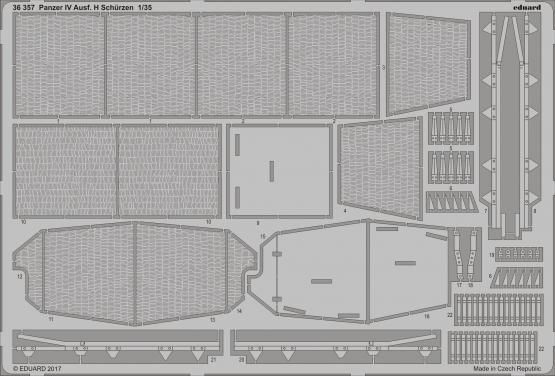 1:35 Panzer IV Ausf. H schürzen