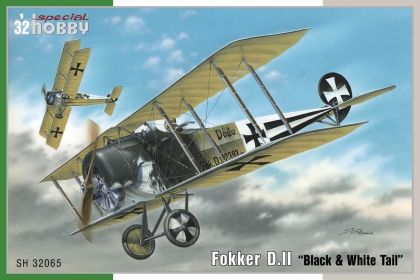 1:32 Fokker D.II Black & White Tail
