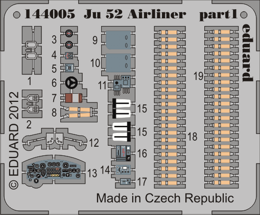 1:144 Ju 52 airliner