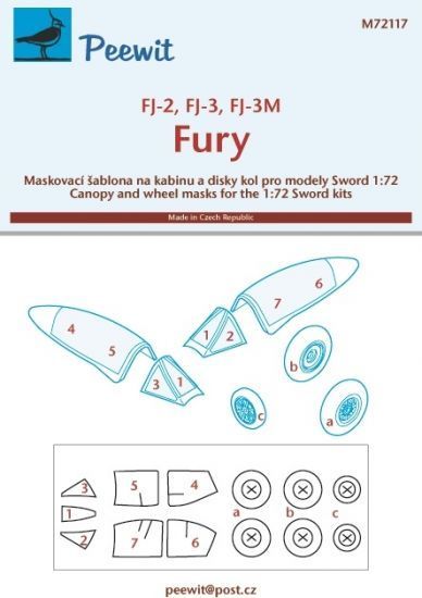 1:72 VF-2, FJ-3, FJ-3M Fury pro modely Sword