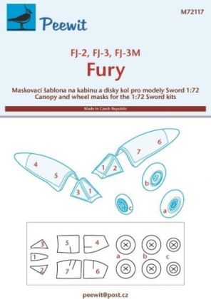 1:72 VF-2, FJ-3, FJ-3M Fury pro modely Sword