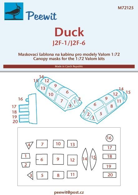 1:72 Grumman J2F-1/J2F-6 Duck (designed to be used with Valom kits)