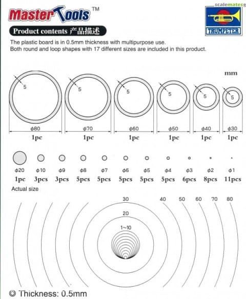 Plastic Circle Board B-set