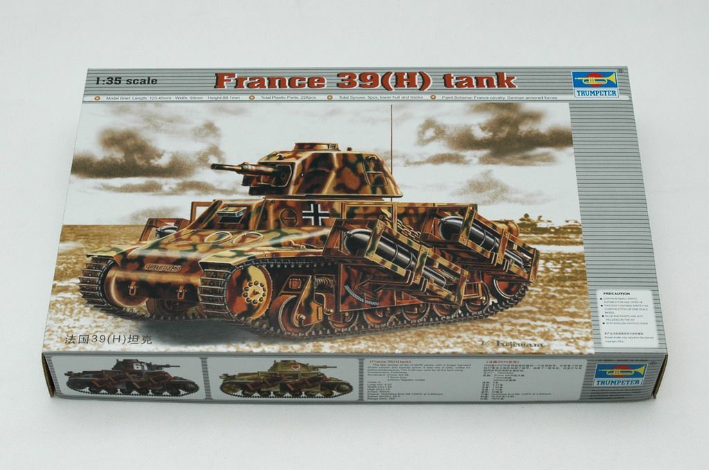 1:35 France 39(H) TANK SA 38 37mm gun