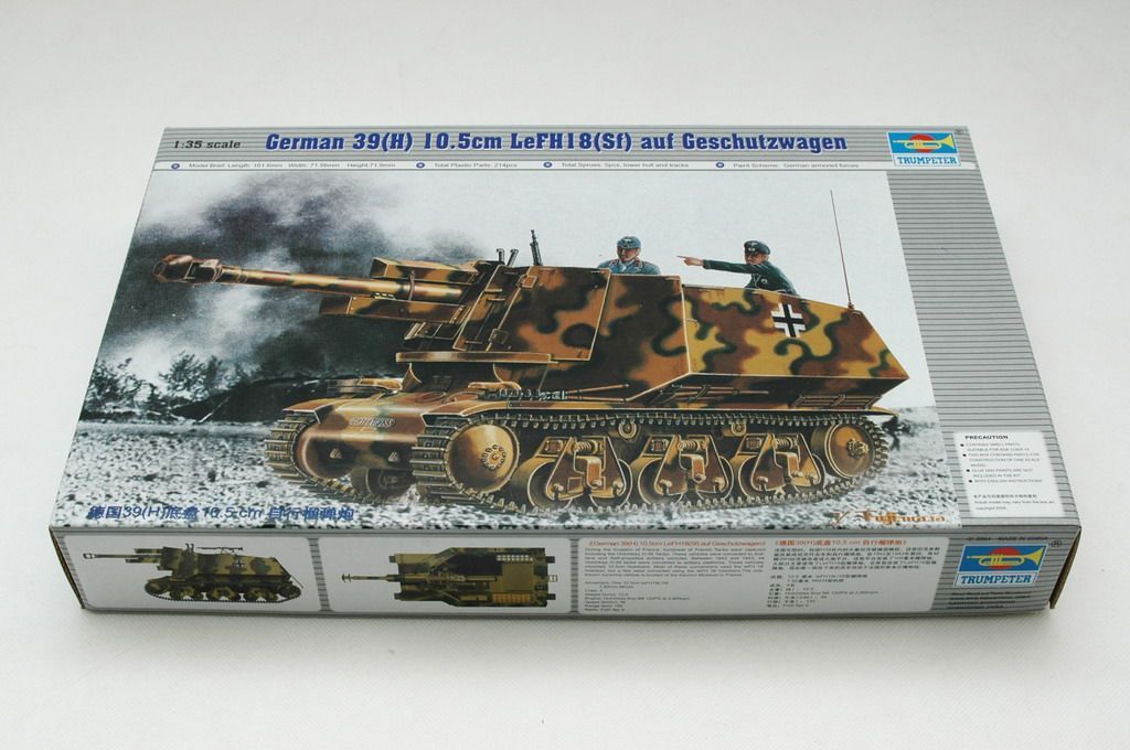 1:35 German 39(H) 105mm auf Geschutzwagen