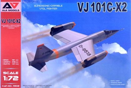 1:72 VJ 101C-X2 Supersonic VTOL Fighter