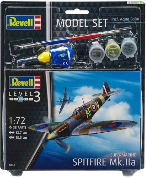 1:72 Supermarine Spitfire Mk.IIa Model Set