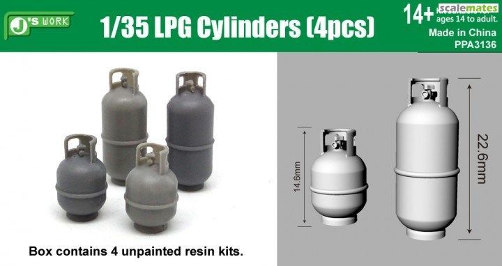 1:35 LPG CYLINDERS (4pcs)