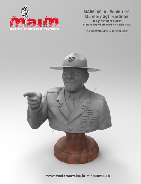 1:10 Gunnery Sgt. Hartman -Full Metal Jacket- Bust
