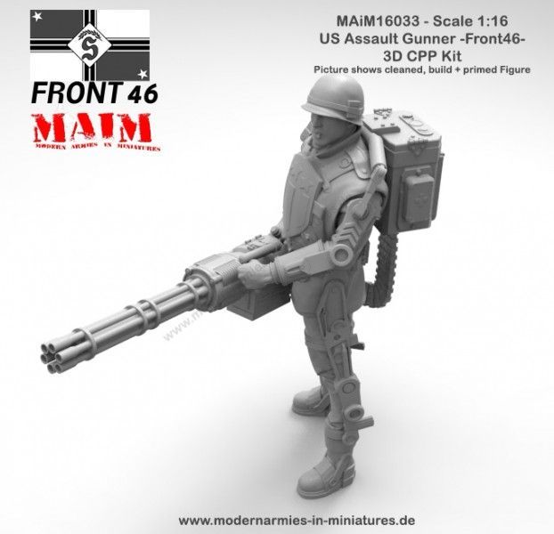 1:16 US Assault Gunner with Railgun -Front46