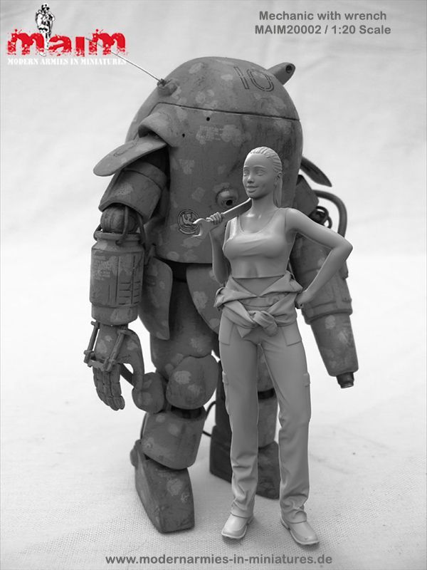 1:20 MaK - Mechanic with wrench