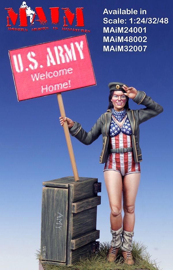 1:24 Pin Up Girl - Welcome Home Guys