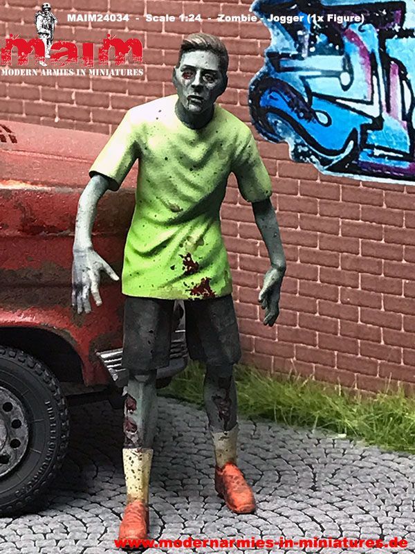 1:24 Zombie - Jogger -the walking dead-