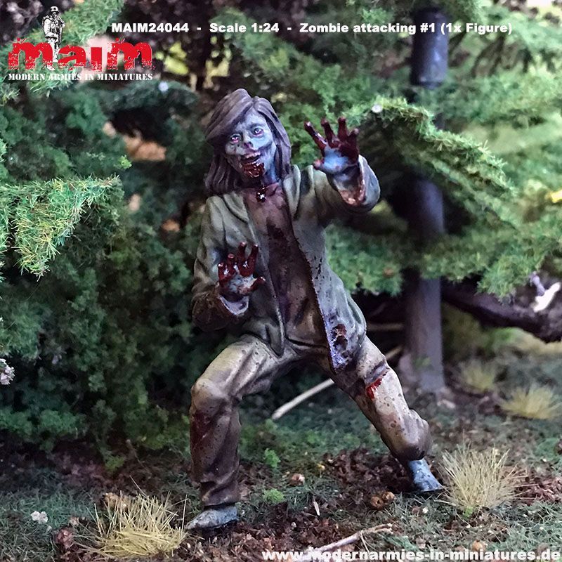 1:24 Zombie attacking #1