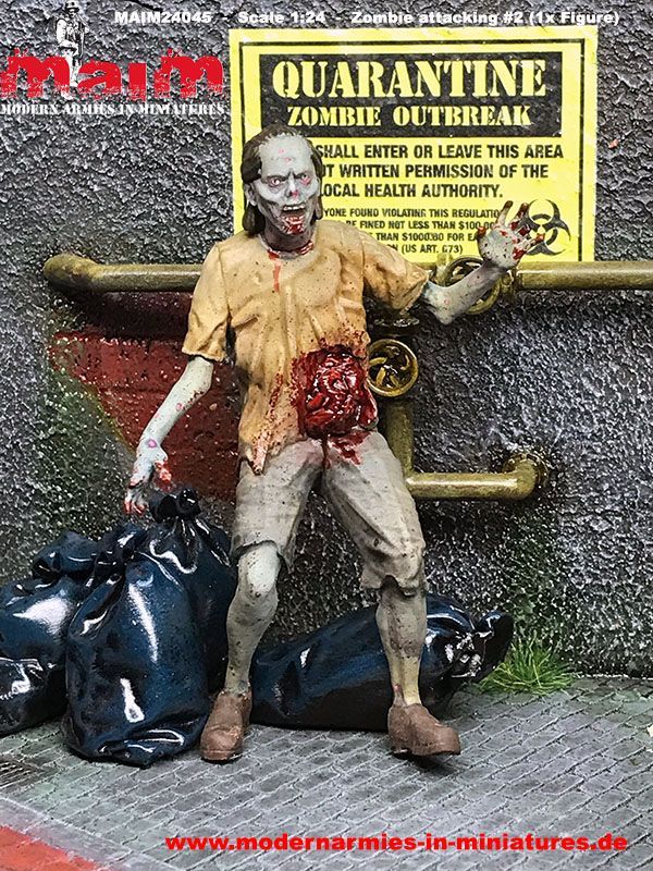 1:24 Zombie attacking #2 -the walking dead-