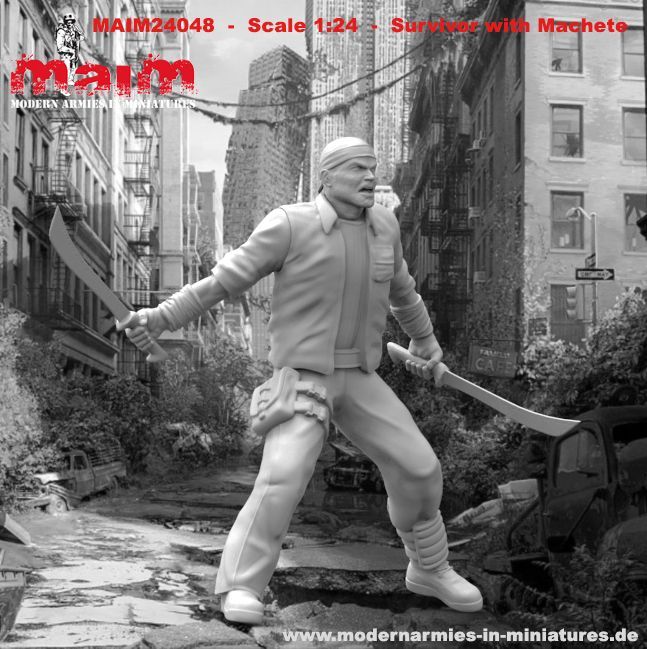 1:24 Survivor with two Machete