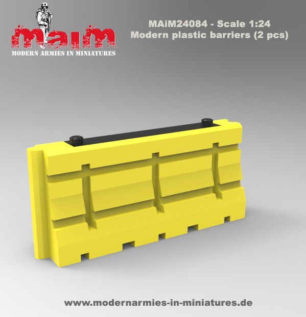 1:24 Modern plastic barriers (2 pcs)