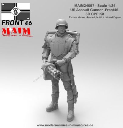 1:24 US Assault Gunner with Railgun -Front46-