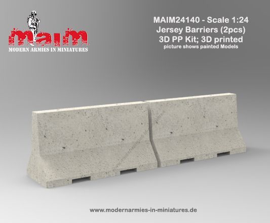 1:24 Jersey Barriers (2pcs)