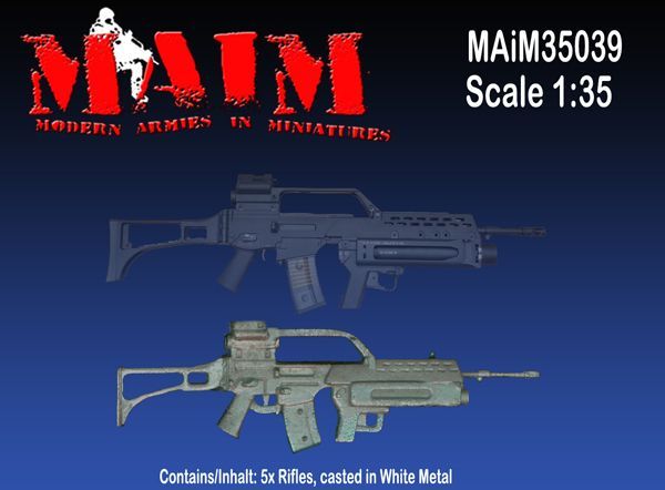 1:35 G36 with AG36 Grenade Launcher (5pcs)