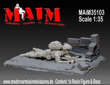 1:35 US Army GI - Saw Gunner with Base